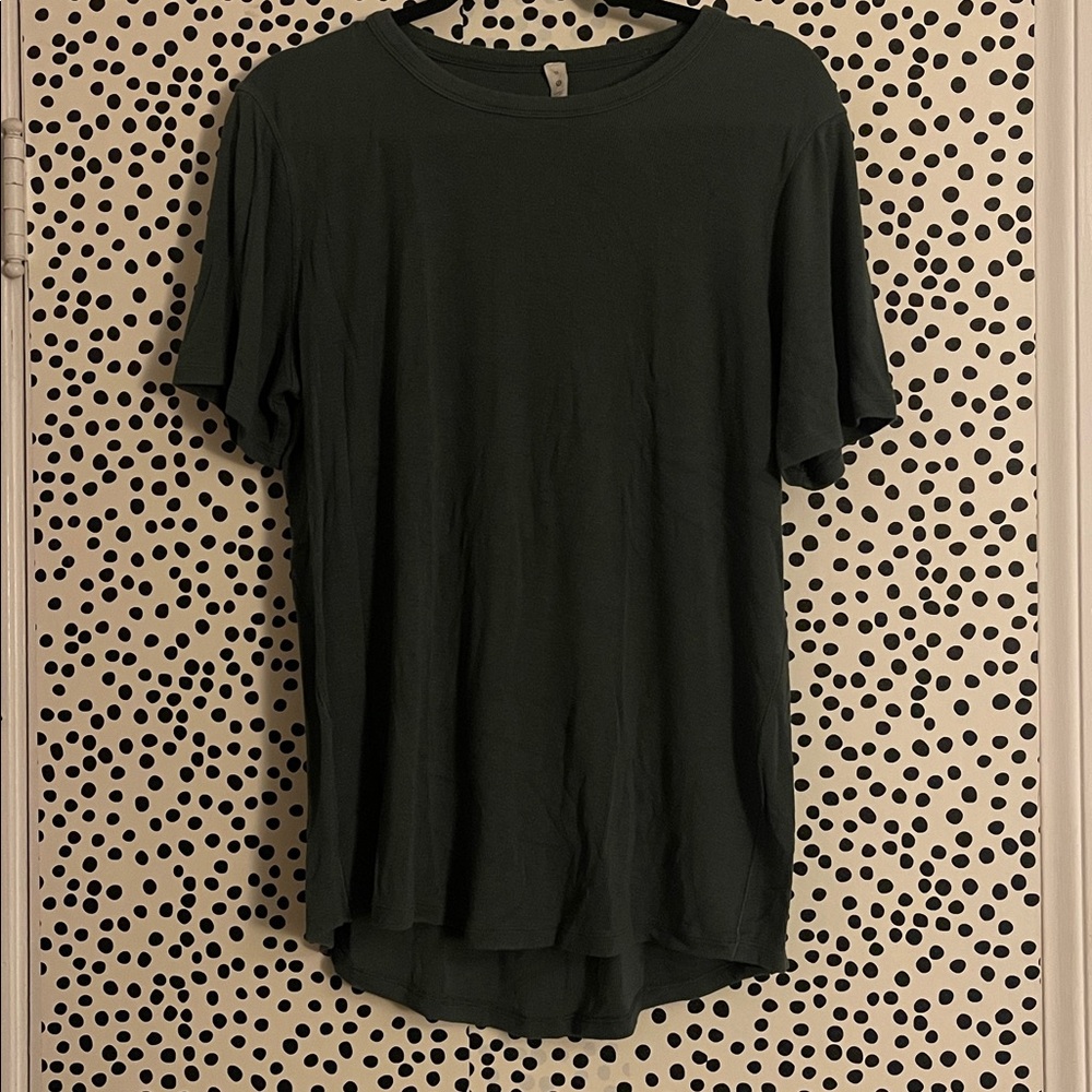 lululemon Hold Tight Short-Sleeve Shirt Forest Green SZ 16 Exc Condition